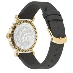 Versace Herren-Uhr Greca Glam Schwarz/Gold VE6D00223