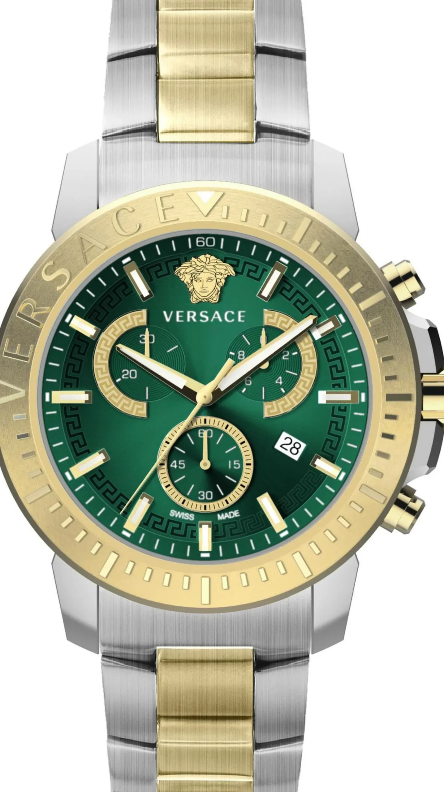 Versace Herrenuhr New Chrono 45mm Chronograph VE2E00421