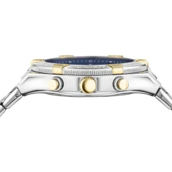 Versace Herrenuhr Sporty Greca Chrono Silber/Blau VESO00522