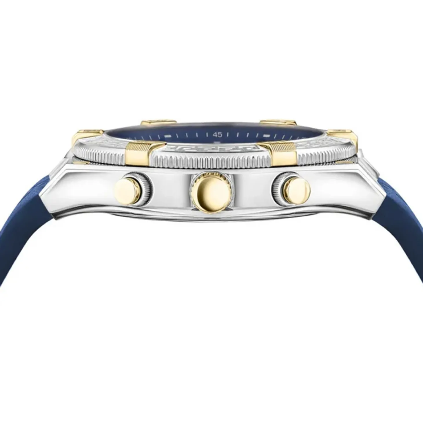 Versace Herrenuhr Sporty Greca Chrono Blau/Silber VESO00322