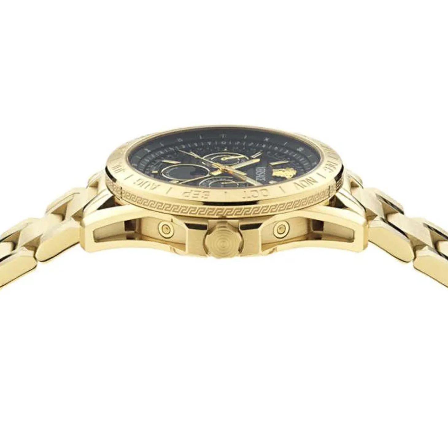 Versace Herrenuhr V-Galaxy Moonphase Gold/Schwarz VE0K00425