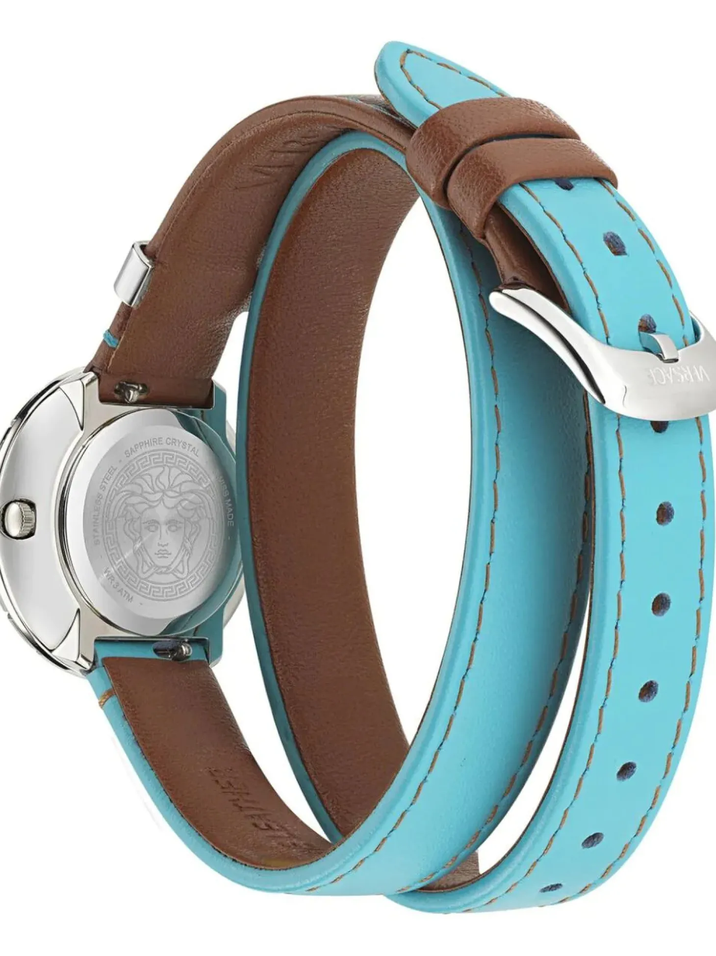 Versace La Greca VE8C00324 Damenuhr Silber 28 mm