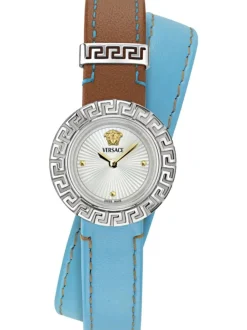 Versace La Greca VE8C00324 Damenuhr Silber 28 mm