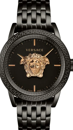 Versace Palazzo Empire Herrenuhr Schwarz Stahl 43mm 3D-Medusa-Logo VERD00518