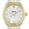 Versace Uhr Damen Hellenyium Lady gold, silber, weiß 35 mm VE2S01225