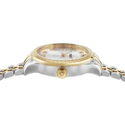 Versace Uhr Damen Hellenyium Lady gold, silber, weiß 35 mm VE2S01225