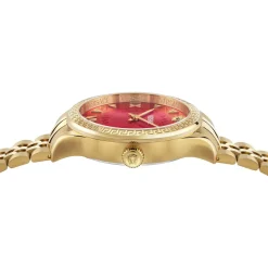 Versace Uhr Damen Hellenyium Lady gold, rot 35 mm VE2S01325