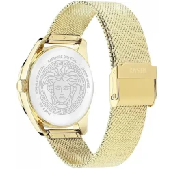 Versace Uhr Damen New V-Circle Gold/Schwarz VE8A00424