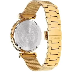 Versace Uhr Damen Palazzo Empire Greca Diamond Gold/Schwarz VEDV01319