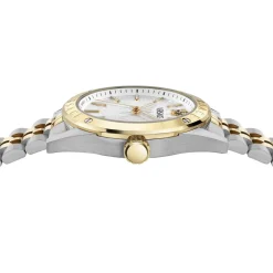 Versace Uhr Herren Athletics Gent Edelstahl Bicolor Weißes Zifferblatt 41 mm VEKHA0625