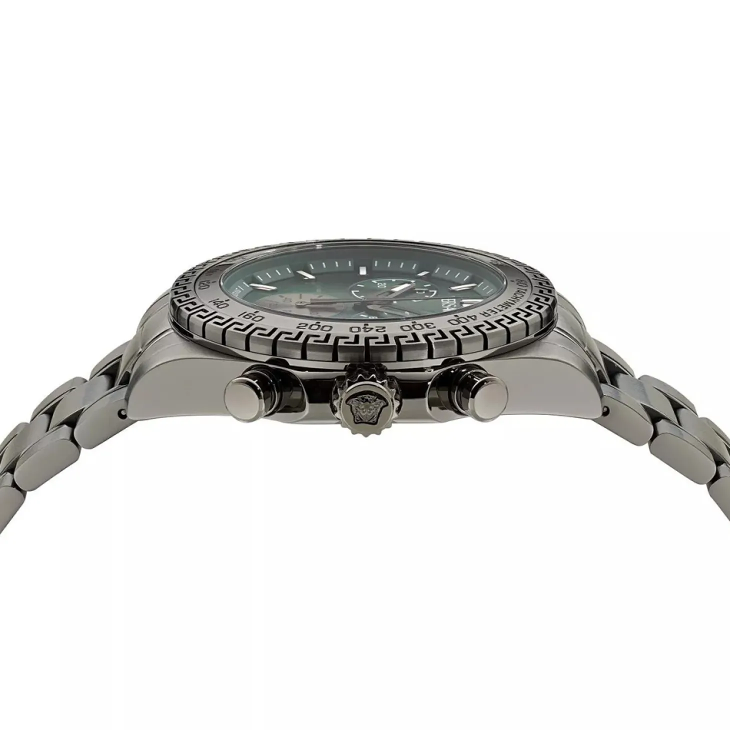 Versace Uhr Herren CHRONO X Chronograph Grau/Grün VE9K00624