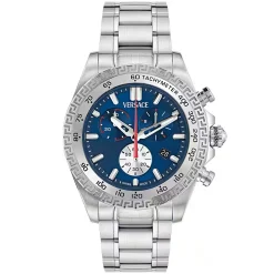Versace Uhr Herren CHRONO X Chronograph Silber/Blau VE9K00324