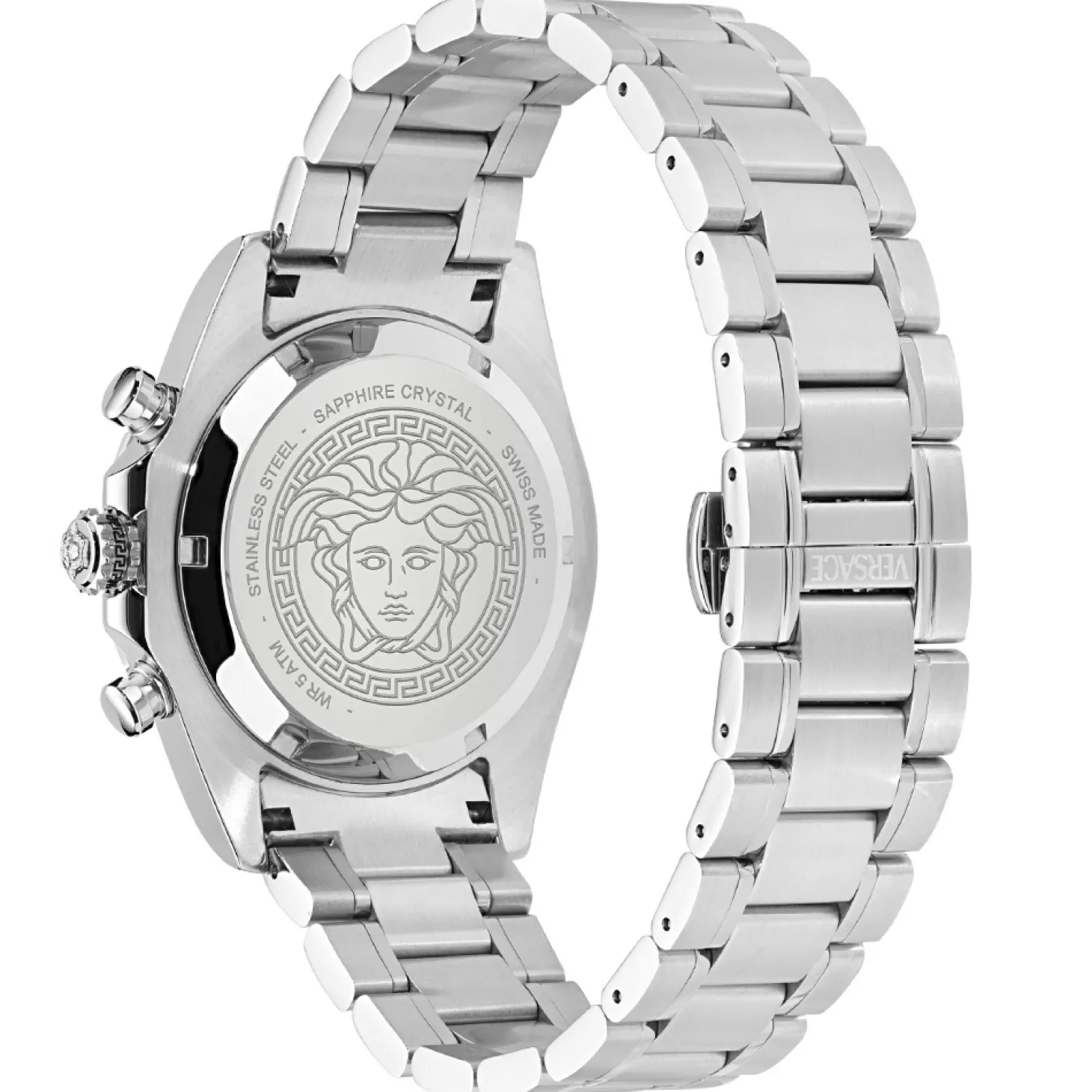 Versace Uhr Herren CHRONO X Chronograph Silber/Blau VE9K00324