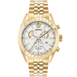 Versace Uhr Herren Chronograph Athletics Chrono Gold/Weiß VEKJA0725