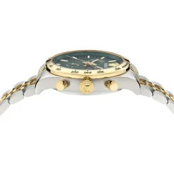 Versace Uhr Herren Hellenyium Chrono Petite Grün/Silber/Gold VECFA0224