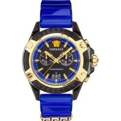 Versace Uhr Herren Icon Active Blau/Schwarz VEZ700521