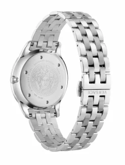 Versace Uhr Herren Univers Silber Grün Edelstahl 43 mm VE2C01225