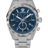 Versace Uhr Herren V-Code Chrono Blau VE0CA0124