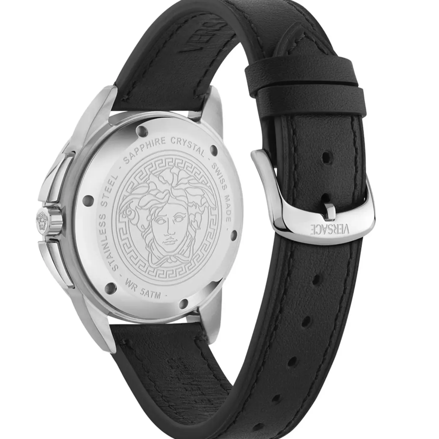 Versace Uhr Herren V‑Sport Chrono Schwarz/Silber VEKIA0125