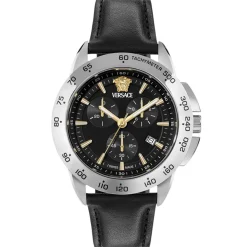 Versace Uhr Herren V‑Sport Chrono Schwarz/Silber VEKIA0125