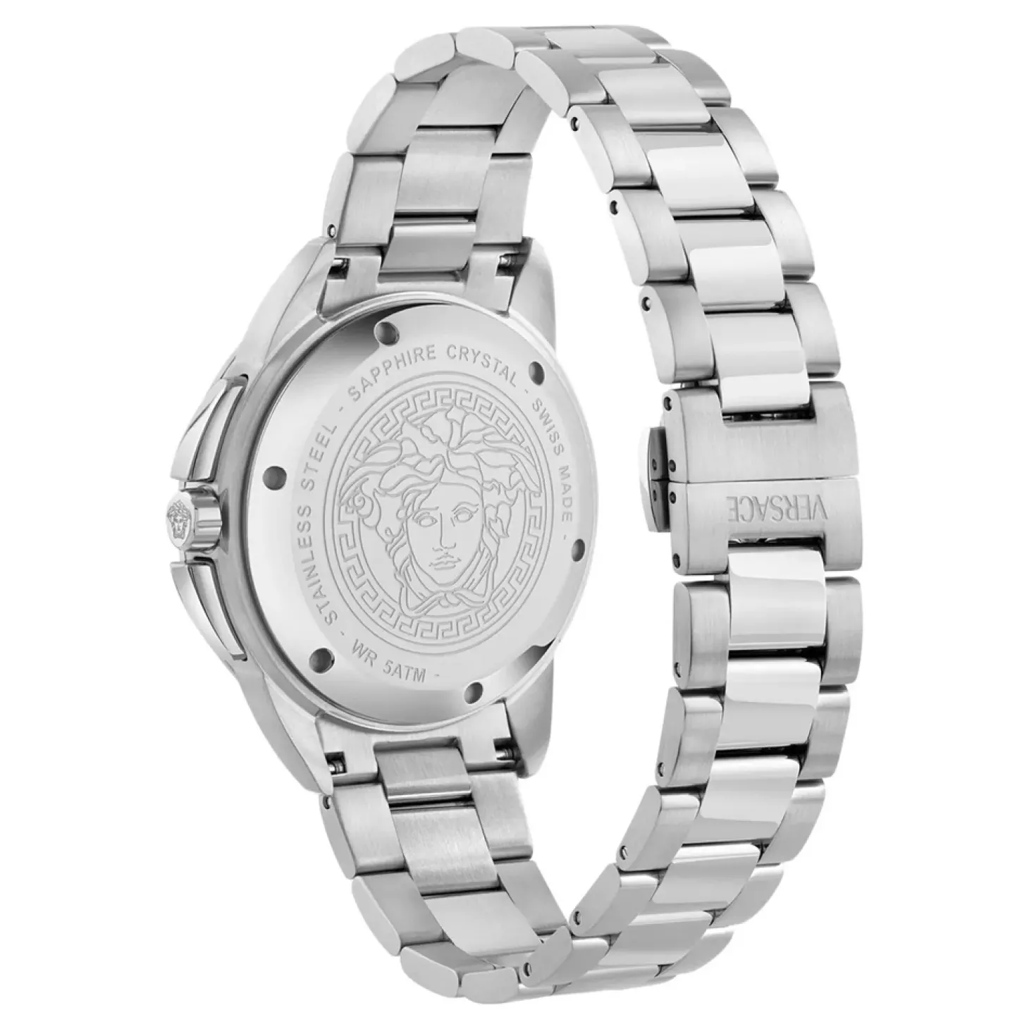 Versace Uhr Herren V‑Sport Chrono Silber/Blau VEKIA0425