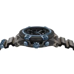 Versace Unisex Chronograph New Icon Active 44 mm Anthrazit/Blau VE8P00825