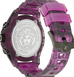 Versace Unisex Chronograph Icon Active lila schwarz 1839777641