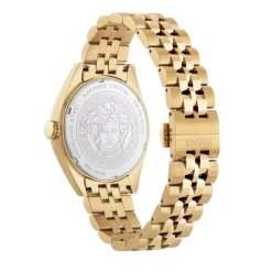 Versace Unisex Uhr Athletics 3 Hands Schwarz/Gold VEKHA0725