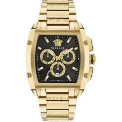 Versace Herrenuhr Dominus Chronograph Gold/Schwarz VE6H00523