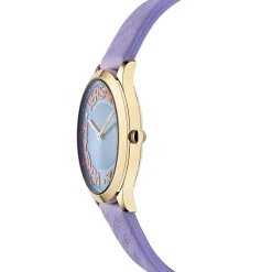 Versce Damen Armbanduhr 38 mm LOGO HALO gelbes und extra Melanese Armband VE2O00722