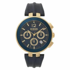 Versus Versace Herren Armbanduhr LOGOGENT CHRONO STAINLE STEELBLUEDIALBLUESTRAP VSP762218