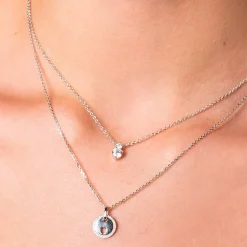 Xenox Damen 925 Sterling Silber Halskette XS7347