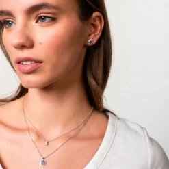 Xenox Damen 925 Sterling Silber Halskette XS7347