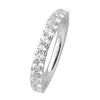 Xenox Damen 925 Sterling Silber Ring mit Zirkonia in silberfarben - XS7390