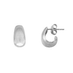 Xenox Damen Design Ohrstecker Ohrschmuck Sterling Silber 925 - Leaf XS1869