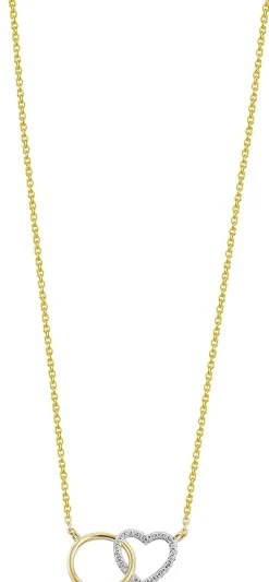 Xenox Damen Halskette Love Story vergoldet XS3611G