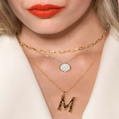 Xenox Damen Halskette Sterling Silber 925 und Anhänger XS2025