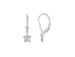 Xenox Damen Ohrringe mit Schmetterling Anhänger Silber XS3498