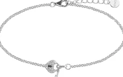 XENOX Damen-Armband 925 Sterling Silber rhodiniert Zirkonia Silber XS3409N