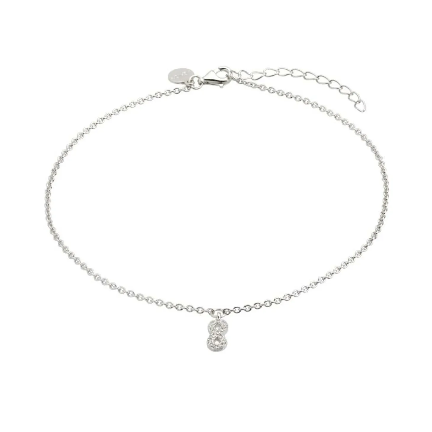 Xenox Damen-Fußkette Kollektion Power Tower Silber XS3532