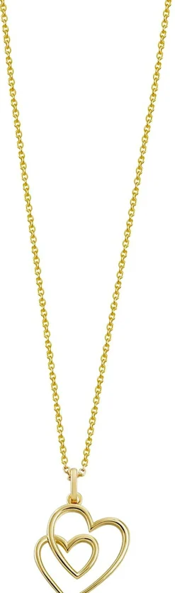 XENOX Damen-Kette mit AnhÀnger Herz vergoldet XS3601G