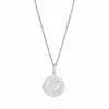 Xenox Sterling Silber Kette LOVE STORY - Ankerkette - Herz XS3481K