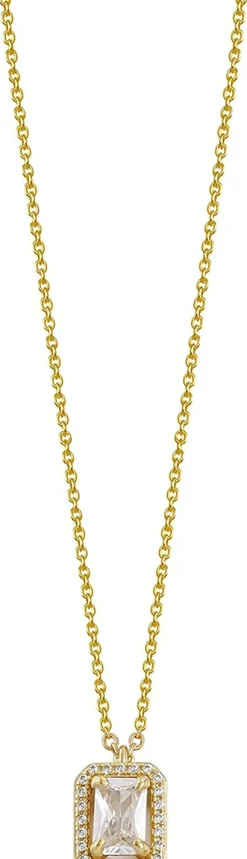 Xenox XS7067G Damen Collier Sterling-Silber 925 Gold 45 cm