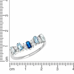 ZEEme Gemstone 925/- Sterling Silber Ring 41679090516062