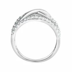 Zeeme Silver Silber 925 rhodiniert mit Unendlichkeitssymbol Ring 41677804273758