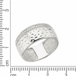 Zeeme Silver Silber 925 rhodiniert mit weißen Zirkonia-Steinen Ring 41676926550110